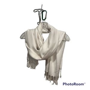 White House Black Market Scarf in White